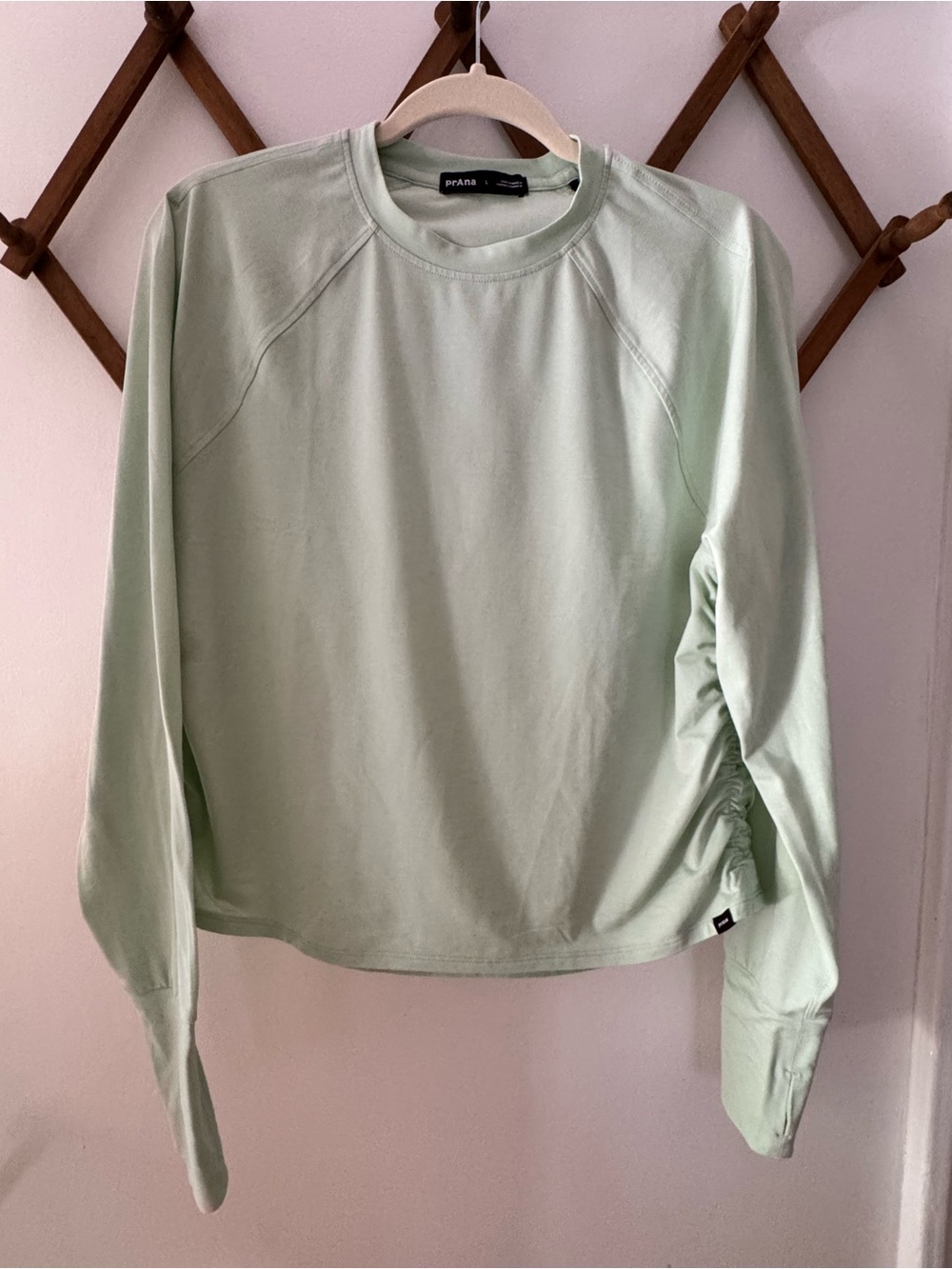 prAna Women's Sol Searcher Long Sleeve UPF50 shirt.
